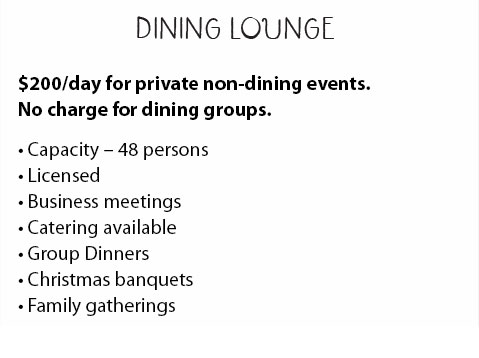 Dining Lounge Description